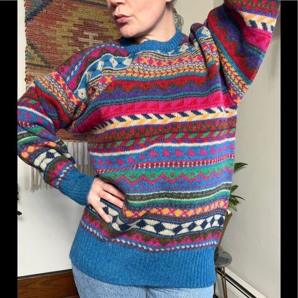 Vintage Sweaters - Vintage CRL Ralph Lauren Wool Sweater L